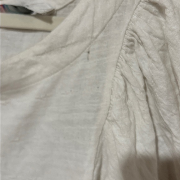 Free People White Short Romper with Balloon Sleeves - Picture 5 of 8